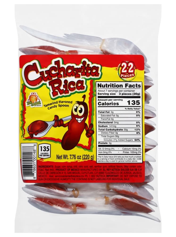 Cucharita Rica Tamarind Spoon with Chili Candy