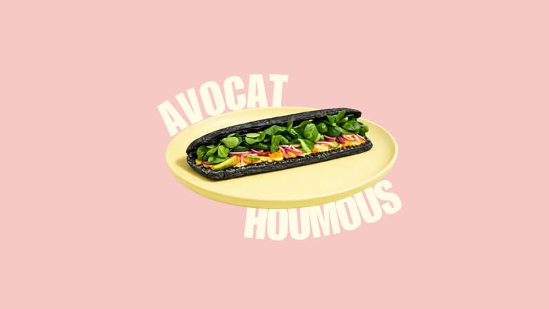 GO VEGAN (Sauce Sweet Asian Maison, Avocat, Mousse de Pois Chiche, Tomate, Oignon, Mâche)