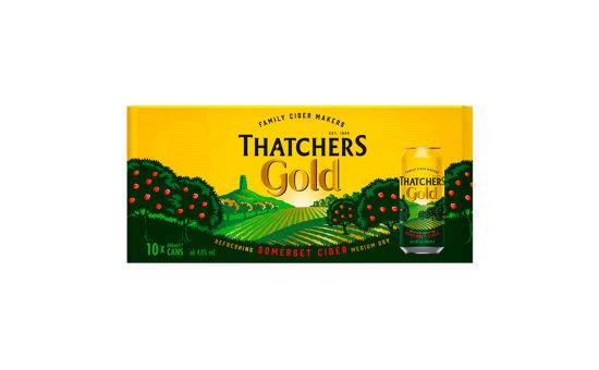 Thatchers Gold Somerset Cider 10 x 440ml