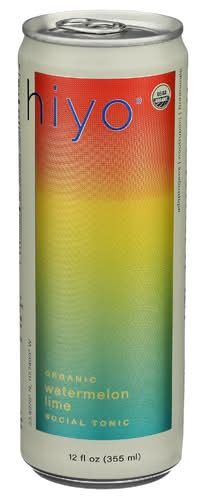 Hiyo Organic Watermelon Lime Functional Seltzer Single