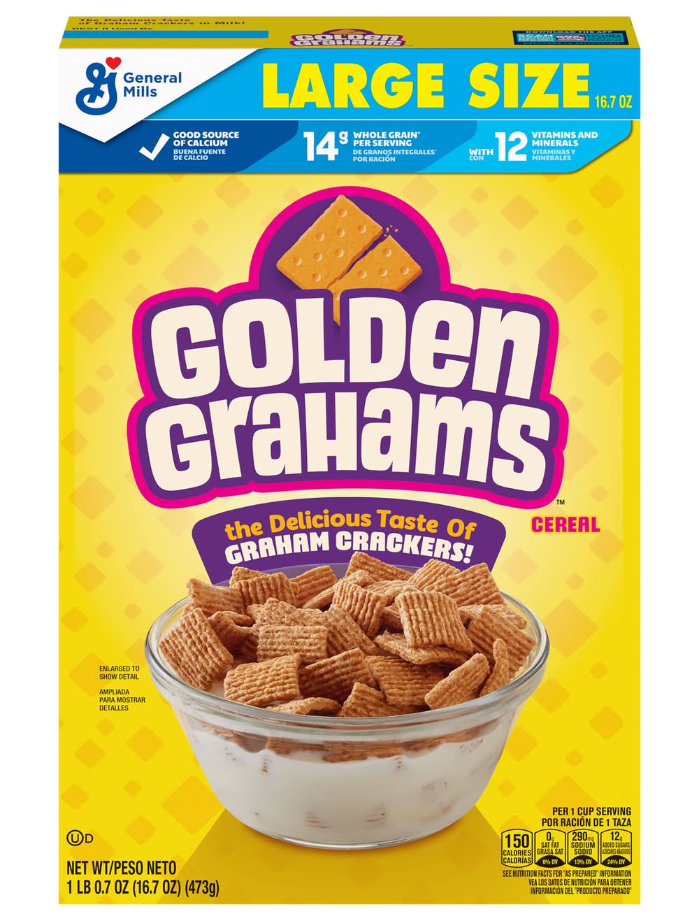 Golden Grahams Large Size Retro Recipe Cereal (16.7 oz)