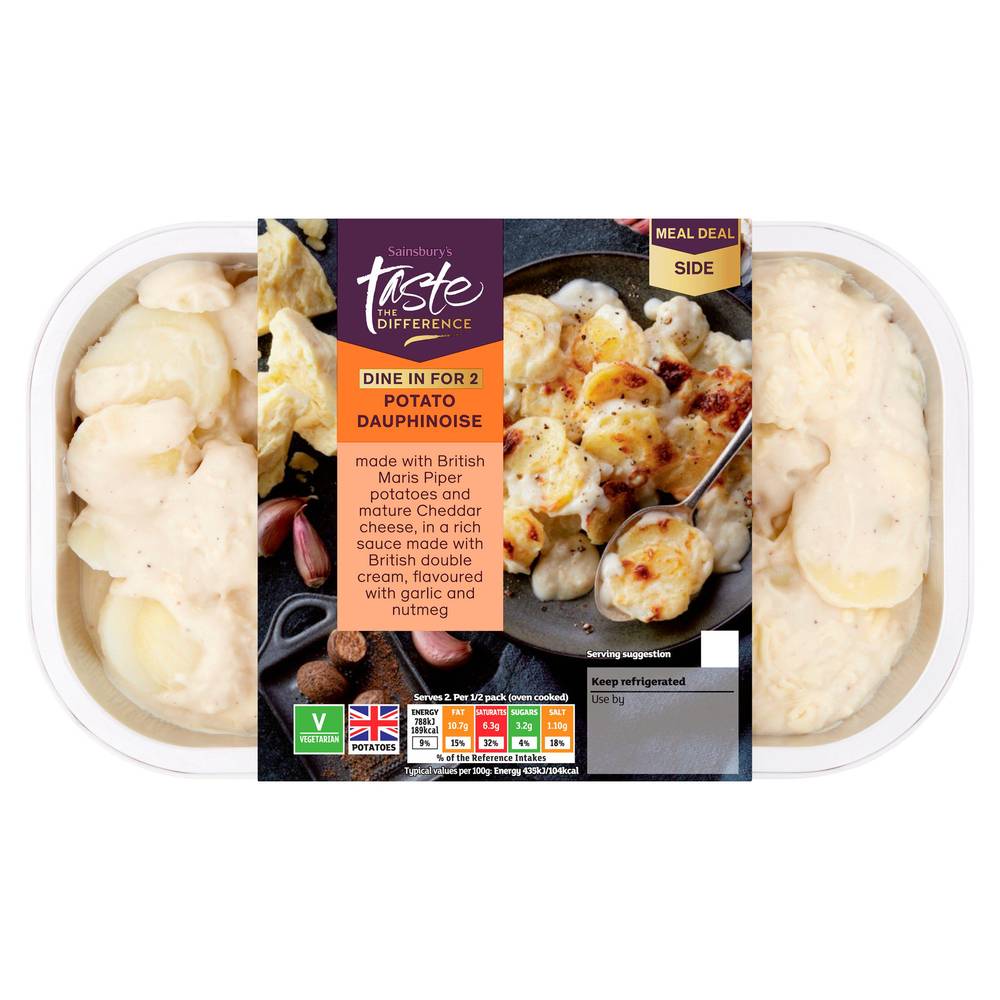 Sainsbury's Dauphinoise Potatoes with Garlic and Nutmeg, Taste the Difference 400g