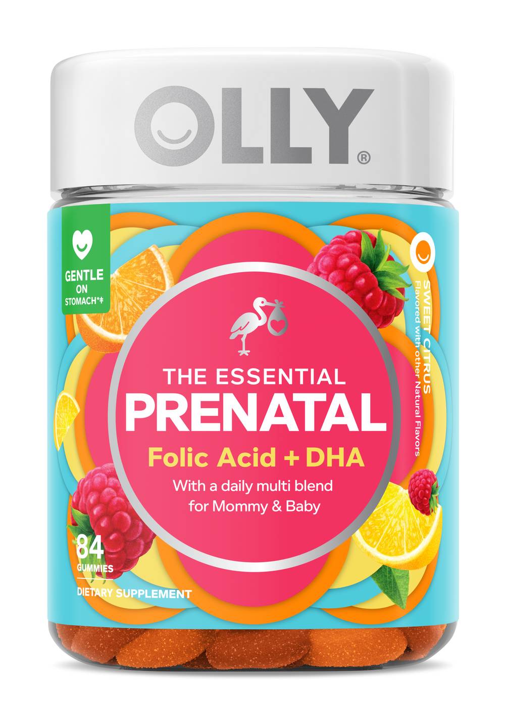 Olly Essential Prenatal Multivitamin Gummies ( sweet citrus ) (84 ct)