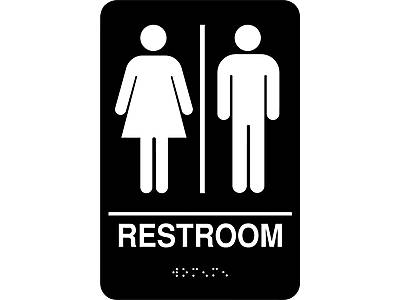 Cosco Ada Sign Men's/Women's Combo Restroom Sign