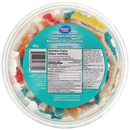 Great Value Gummy Sharks Candy