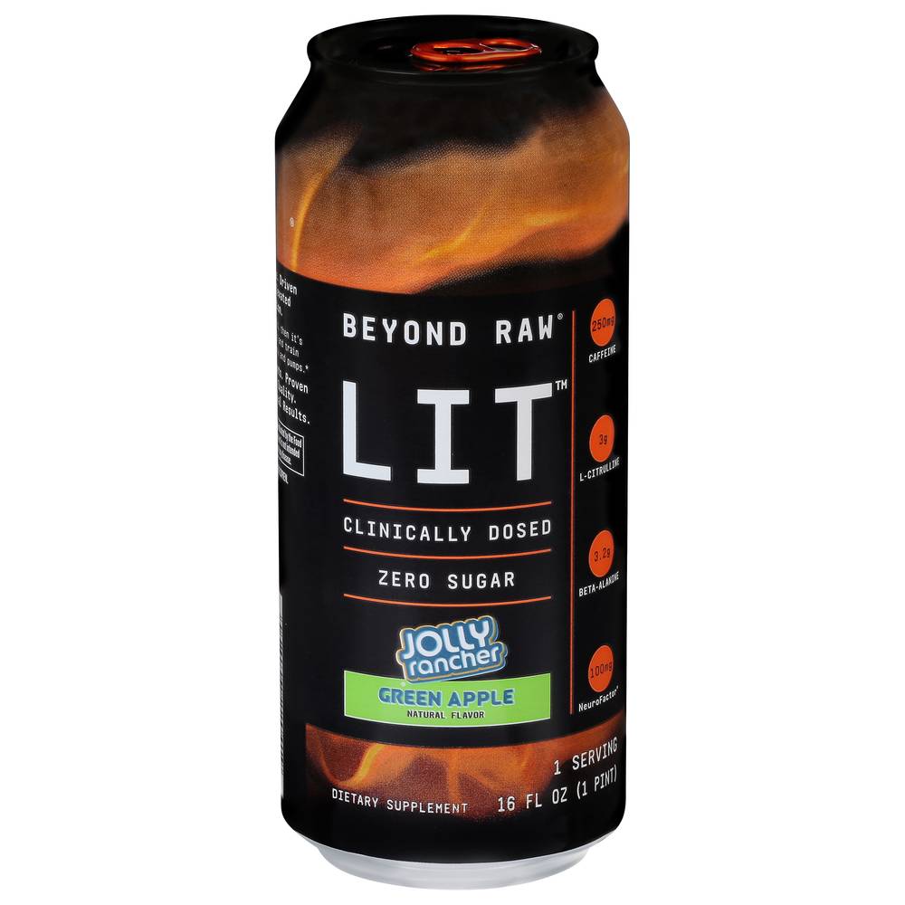 Beyond Raw Lit Green Apple Energy Drink (16 fl oz)