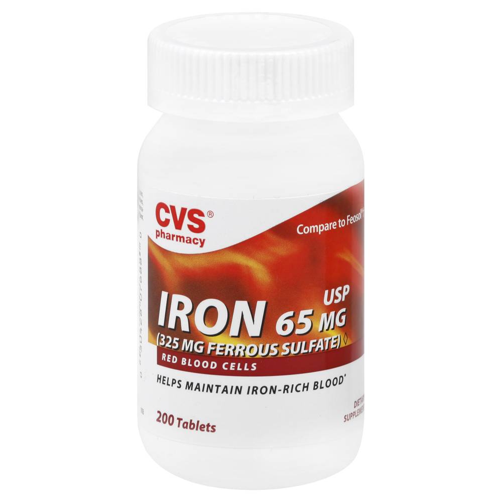 Cvs Iron 325 mg Ferrous Sulfate Tablets