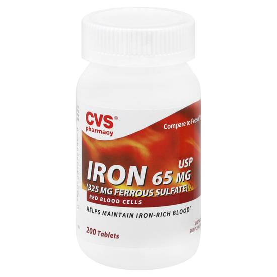 Cvs Iron 325 mg Ferrous Sulfate Tablets