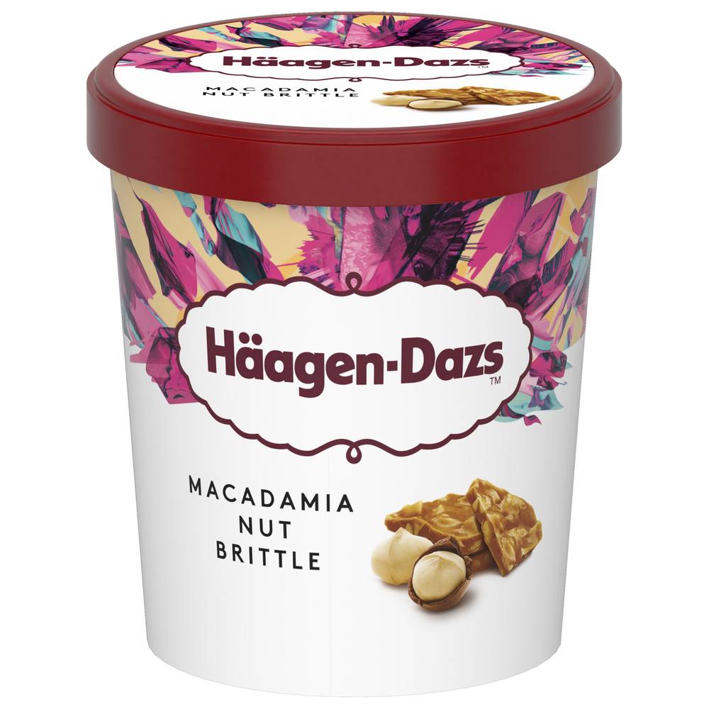 Häagen-Dazs - Crème glacée avec confiseries (vanille - noix de macadamia caramélisées)