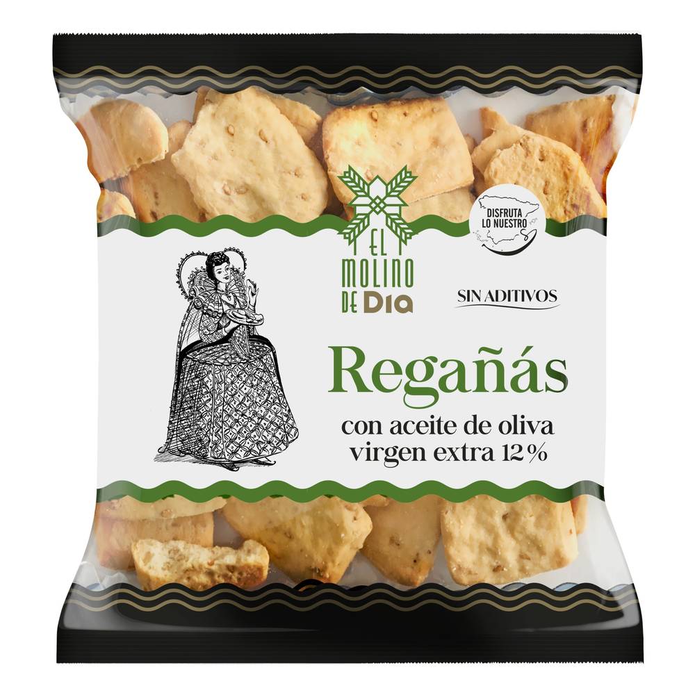 Regañás Con Aceite De Oliva Virgen Extra El Molino De Dia Bolsa 150 G