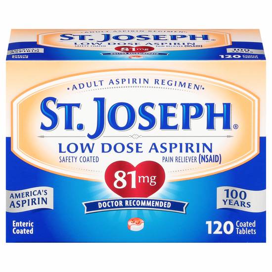 St. Joseph Low Dose Aspirin Tablets (120 ct)
