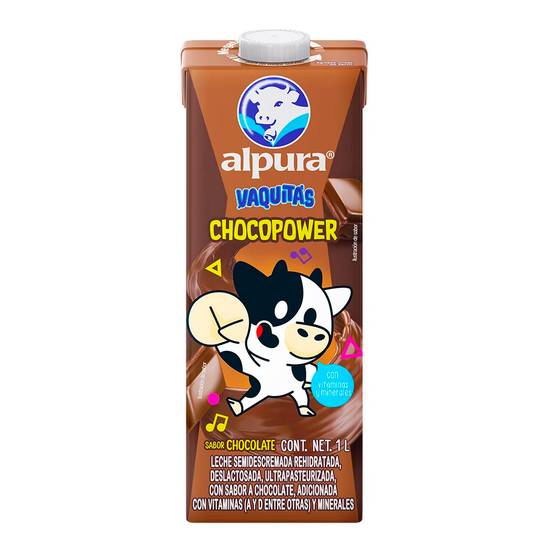 Alpura leche sabor chocolate (cartón 1 l)