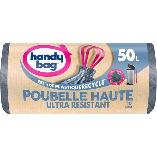 Handy Bag - Sacs poubelle à poignées coulissantes, 50L (10)