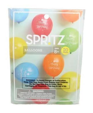 Spritz Happy Birthday Printed Balloons (20 ct)