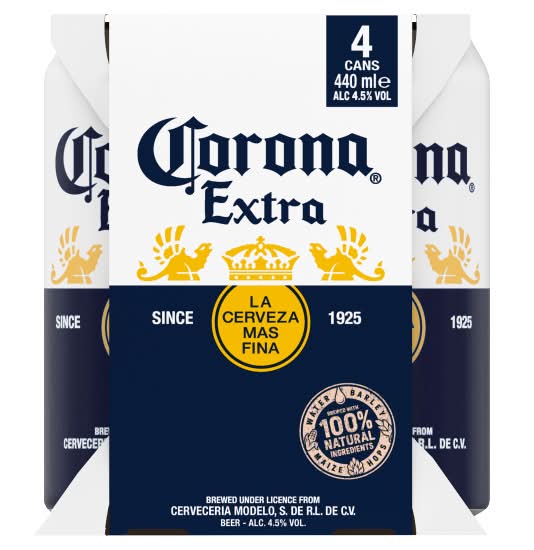Corona Extra Premium Lager Beer (4 x 440ml)