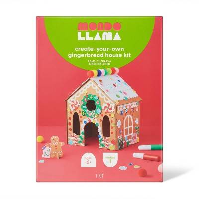 Christmas Craft Create-Your-Own Gingerbread House Kit - Mondo Llama™