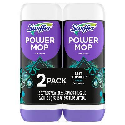 Swiffer Unstopables Fresh Powermop Floor Cleaner Refill - 2ct/50.7 fl oz