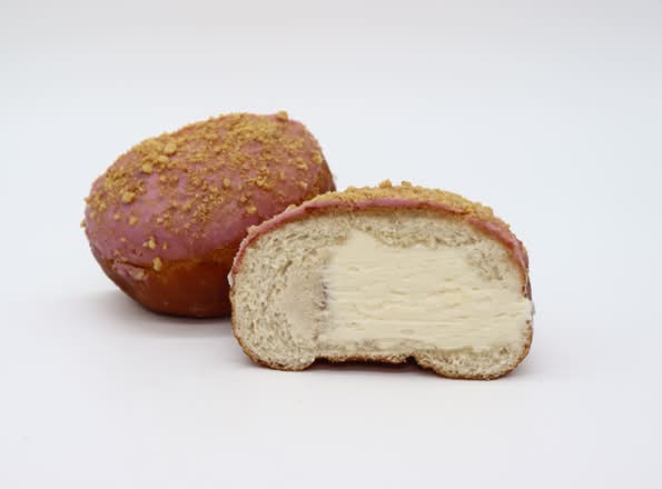 Strawberry & Cheesecake Filled Doughnut