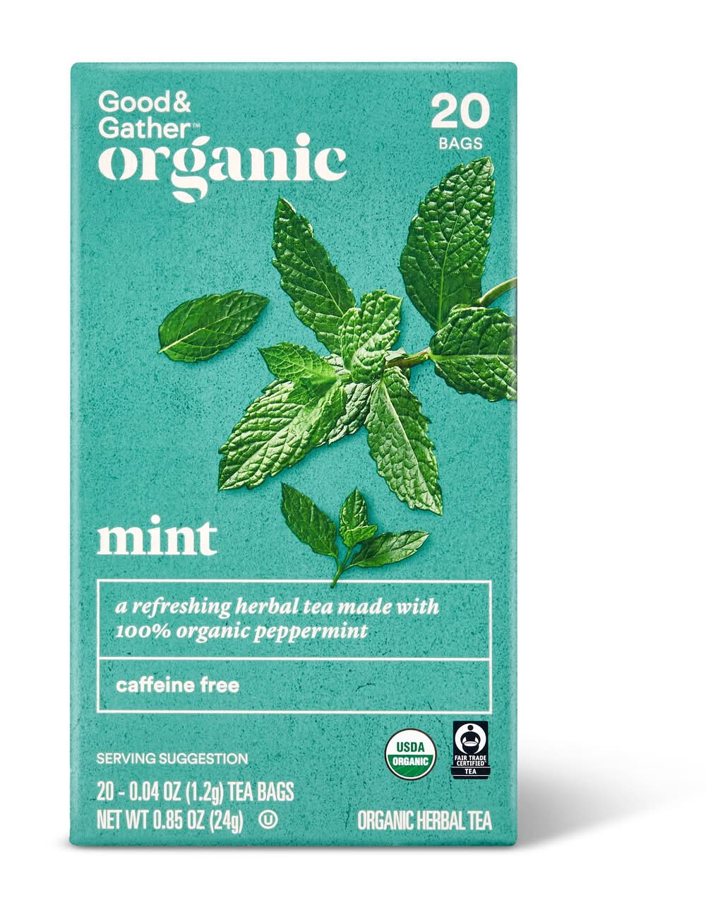 Good & Gather Organic Tea, Mint (0.85 oz, 20 ct)