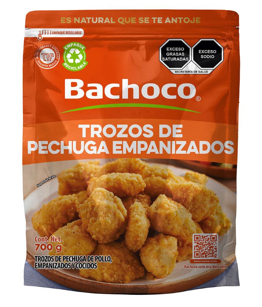Bachoco · Trozos de pechuga de pollo empanizados (700 g)