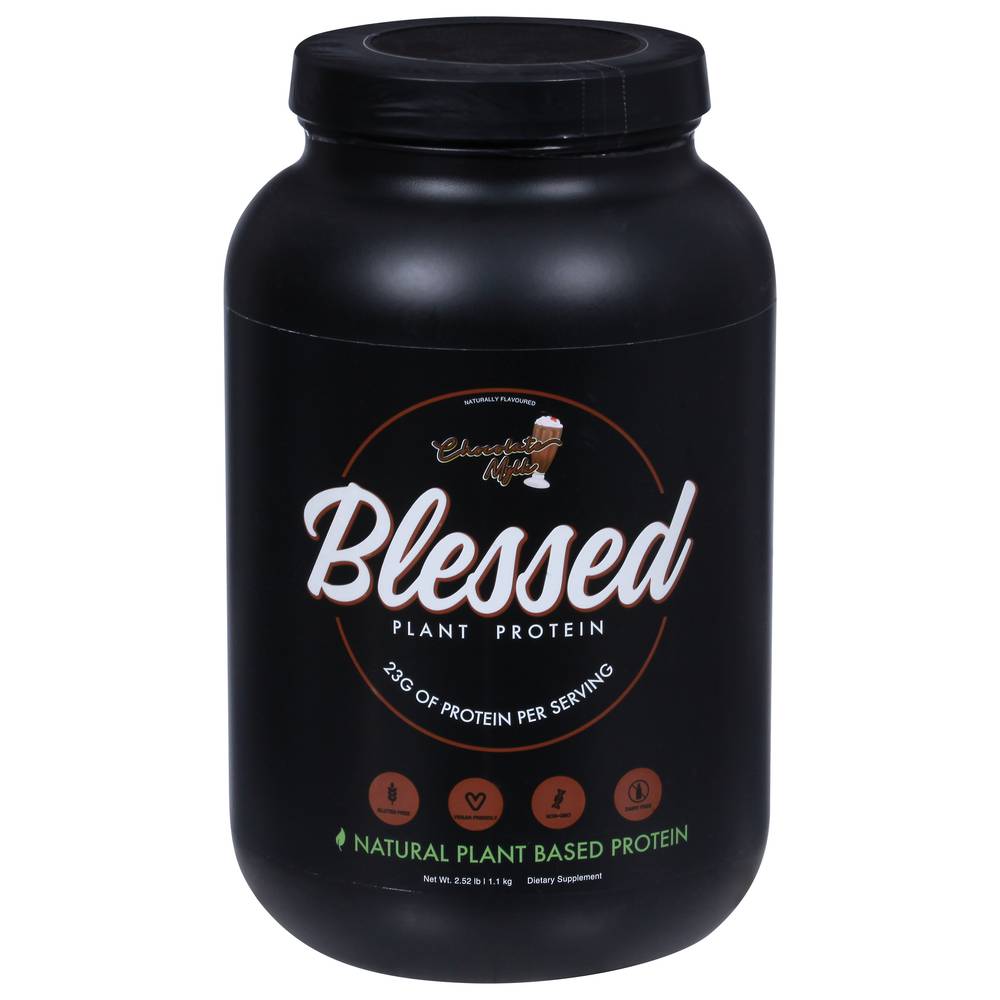 Blessed Chocolate Mylle Natural Plant Based Protein Supplement (2.52 lb)