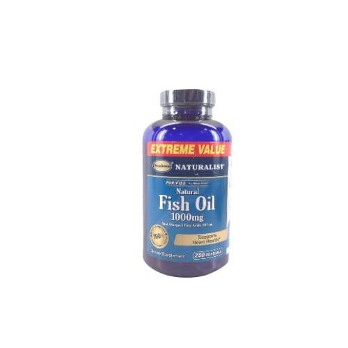 Naturalist Fish Oil 1000 mg Supplement (250 softgels)