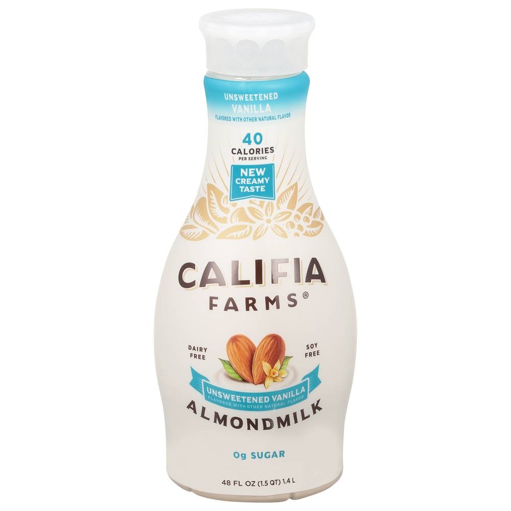 Califia Farms Unsweetened Vainilla Almond Milk (48 fl oz)