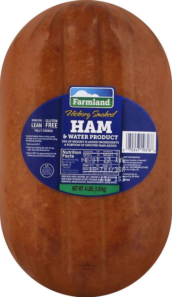 Farmland Hickory Smoked Boneless Ham & Water Product