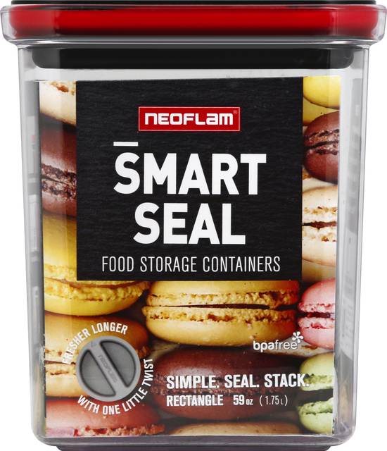 Neoflam Smart Seal Food Storage Container Rectangle 59 Ounce - Each