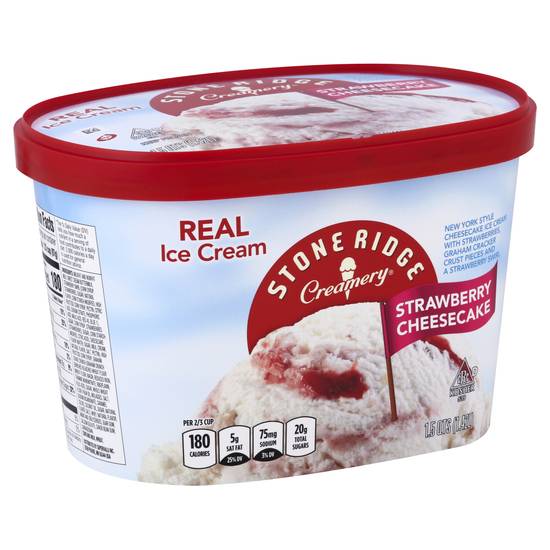 Stone Ridge Creamery Strawberry Cheesecake Ice Cream (1.5 qts)