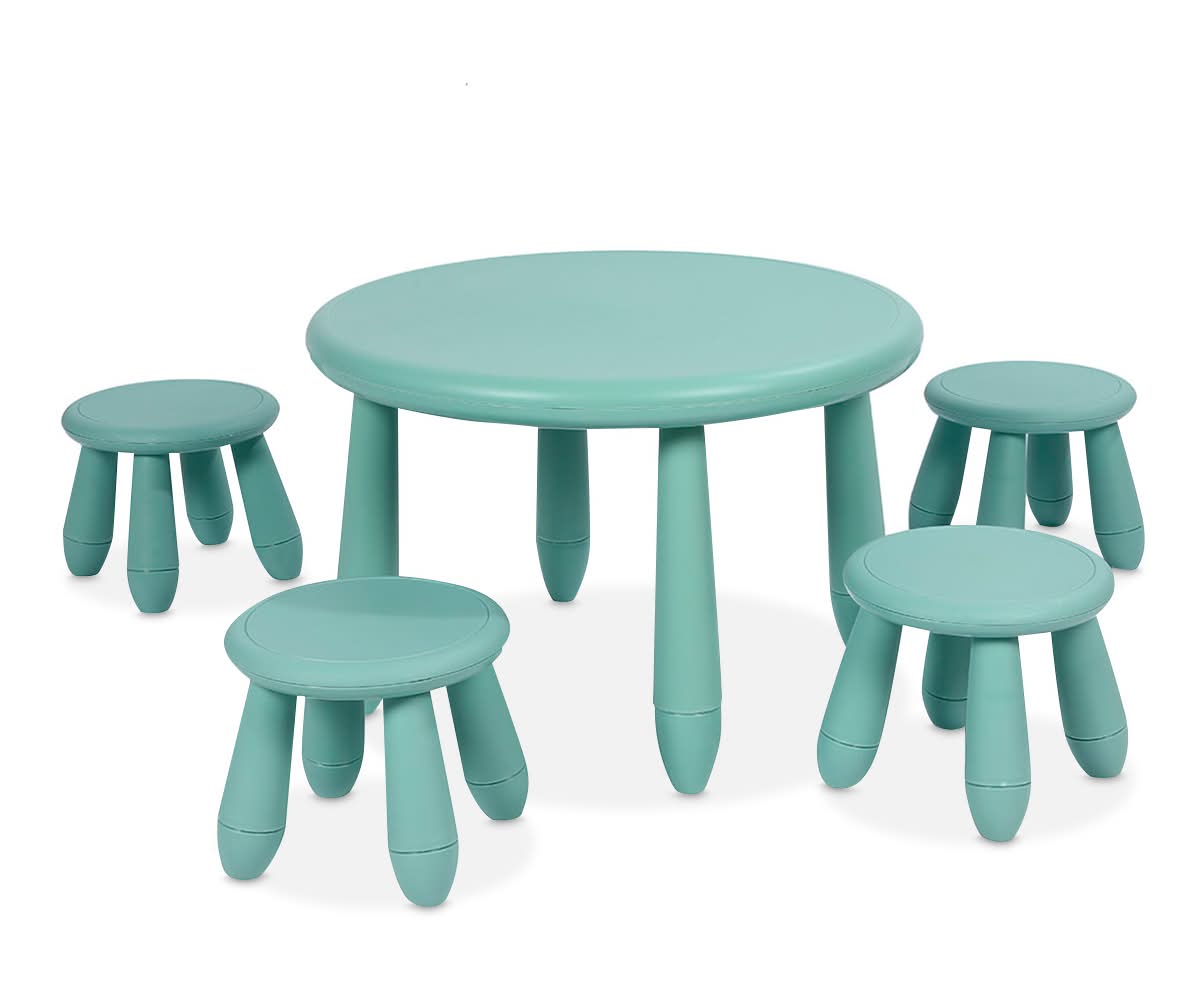 MESA INFANT 4T 4SILLAS PLAST VD