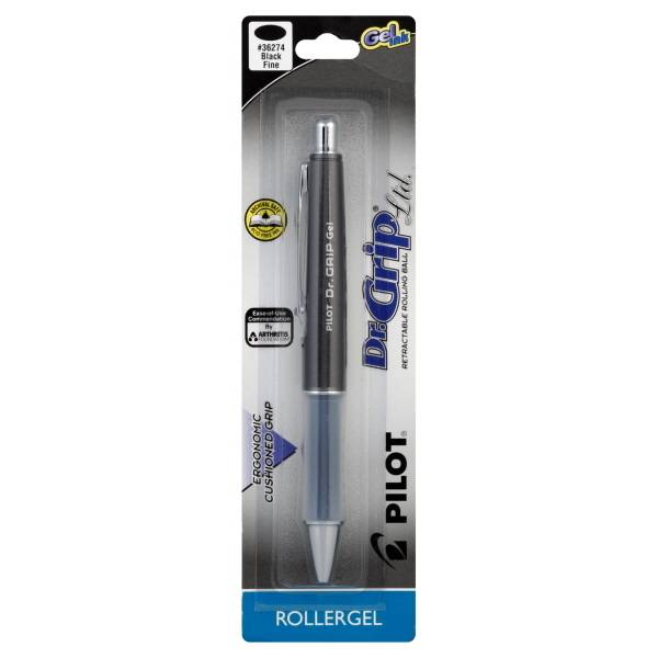 Pilot Dr. Grip Pen Black Ink Fine Point Assortment