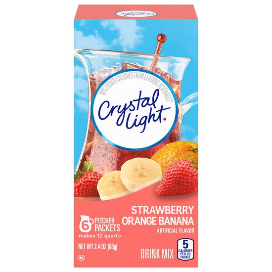 Crystal Light Strawberry Orange Banana Drink Mix Packets (2.4 oz)
