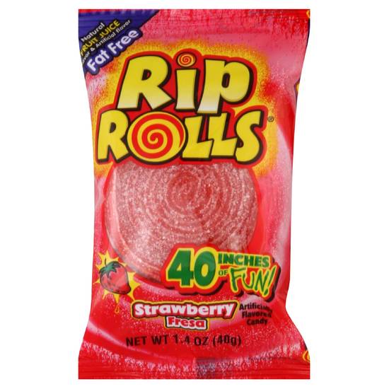Rip Rolls Candy Strawberry (1.4 oz)
