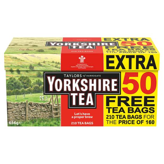 Yorkshire Tea Tea Bags 210 For 160 Pack