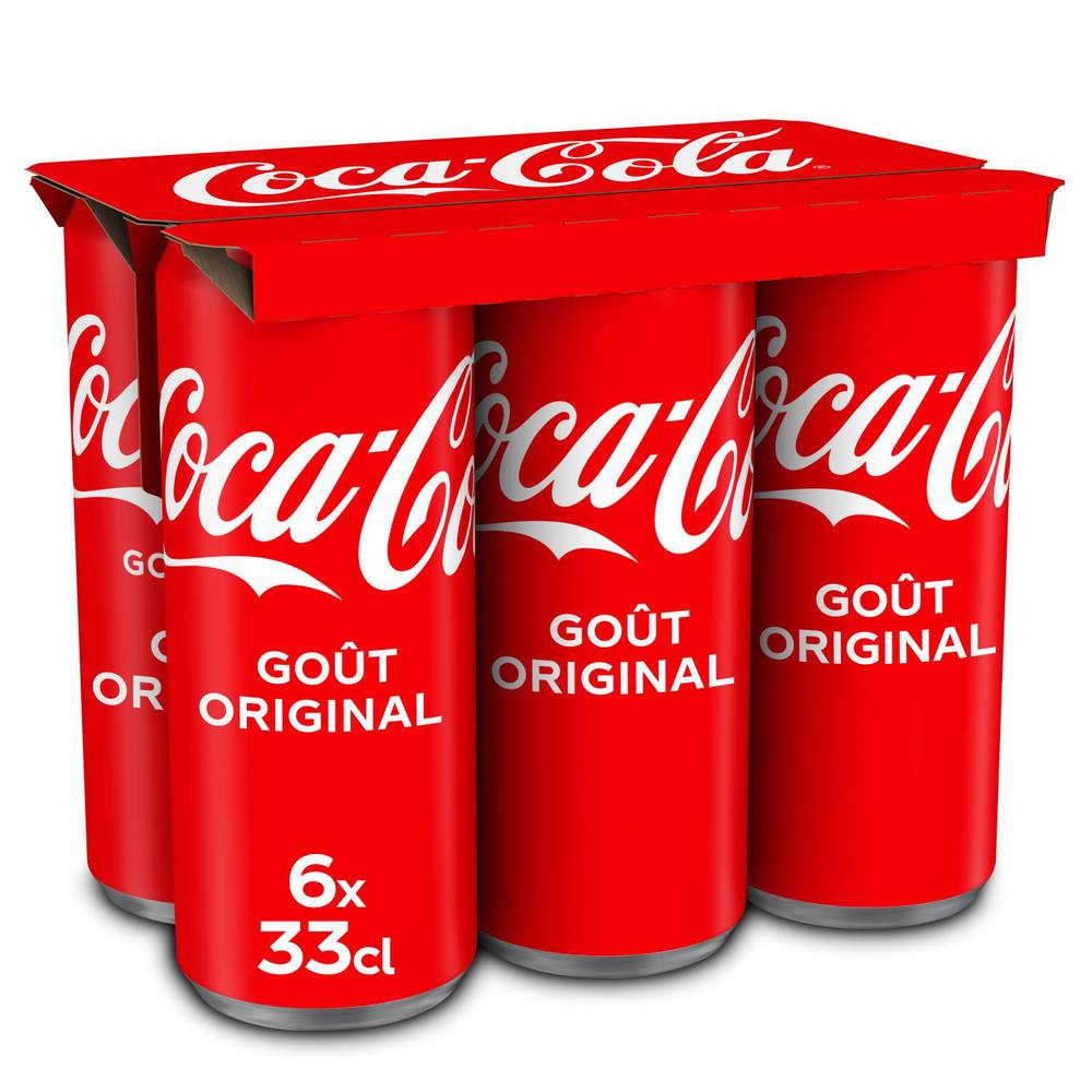 Coca Cola - Boisson rafraîchissante aux extraits vég�étaux (6 pièces, 330 ml)