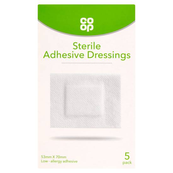 Co-Op 5 Sterile Adhesive Dressings