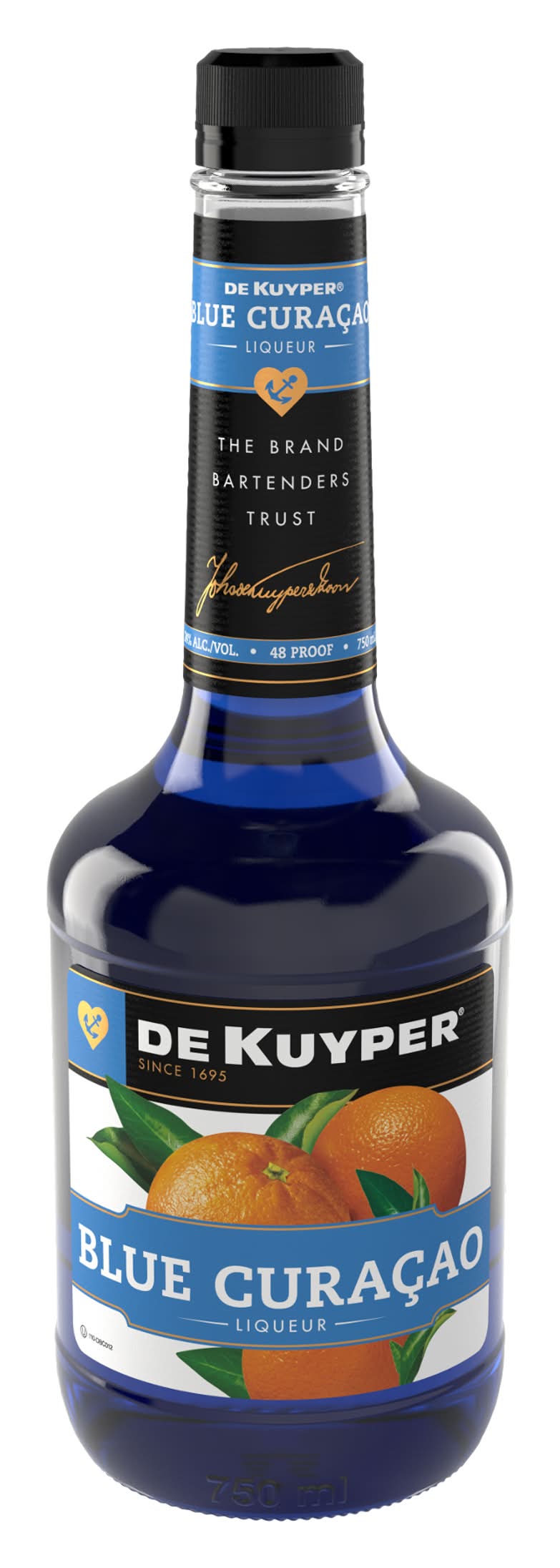 DeKuyper Blue Curacao Liquor (750 ml)