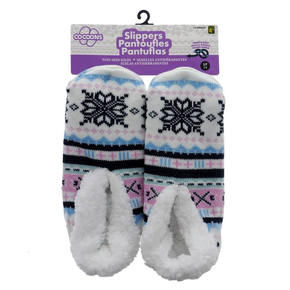 Cocoons Jacquard Cozy Slippers Socks For Women