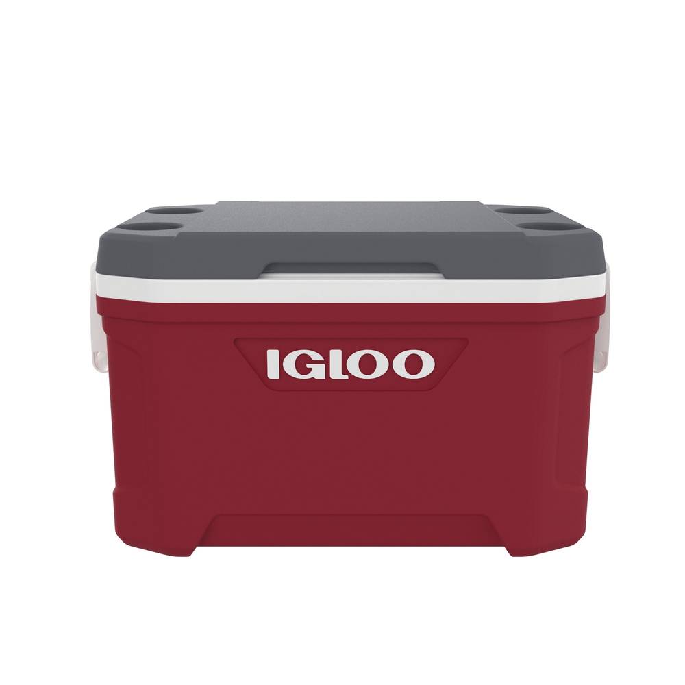 Igloo Latitude Red/Gray 52-Quart Insulated Chest Cooler | 00050340