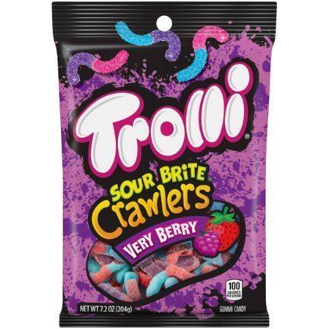 Trolli Sour Brite Crawlers Very Berry 7.2oz