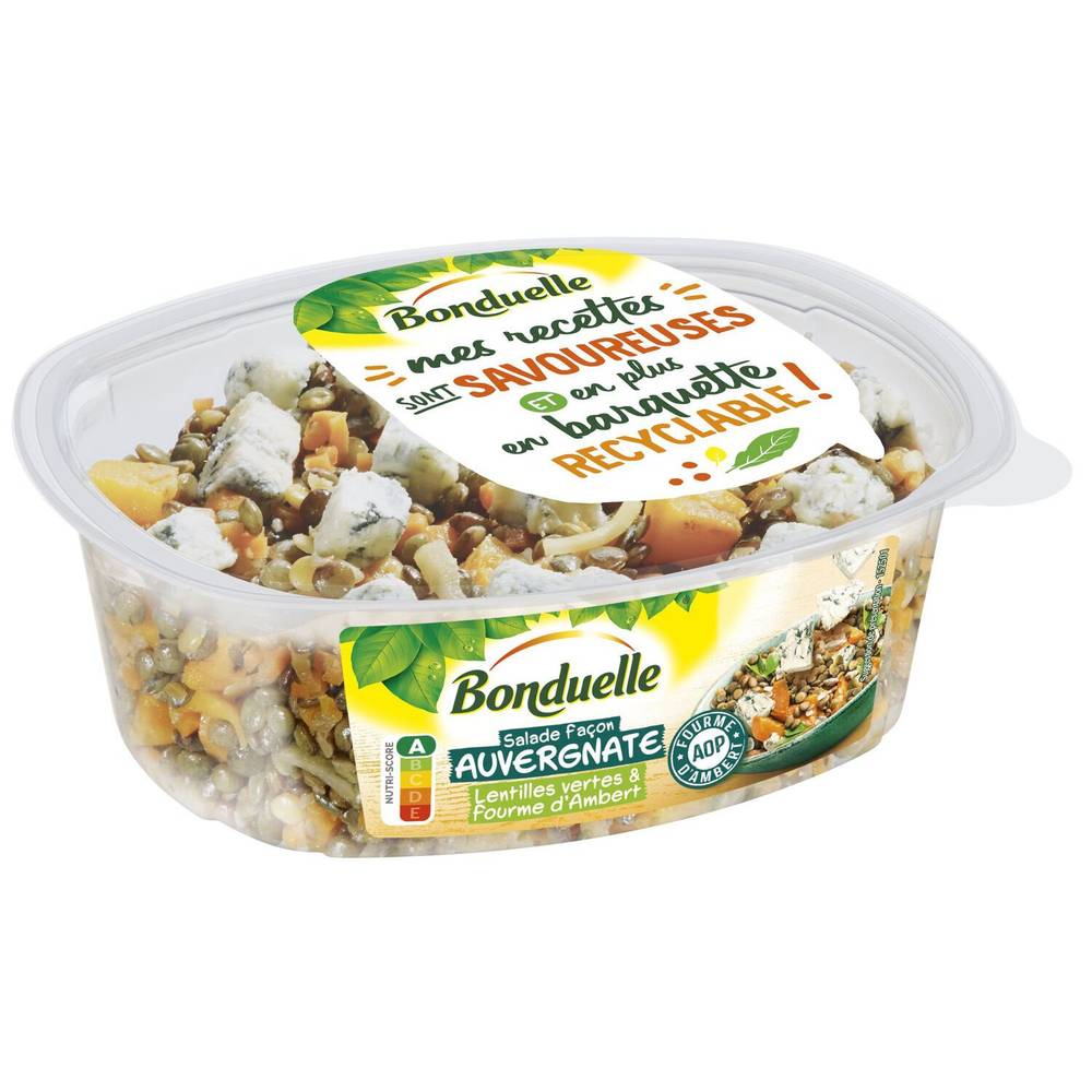 Salade Façon Auvergnate Lentilles Butternut Et Fourme D'Ambert AOP BONDUELLE - la barquette de 250g