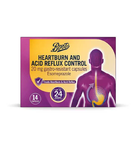 Boots Heartburn and Acid Reflux Control Gastro-Resistant Capsules