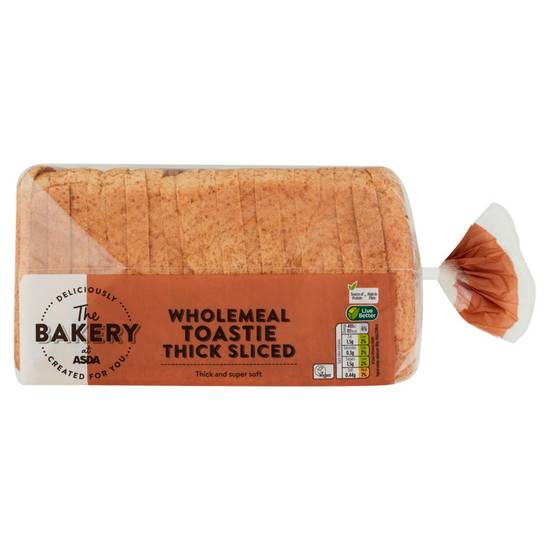 Asda The Bakery Wholemeal Toastie Thick Sliced 800g