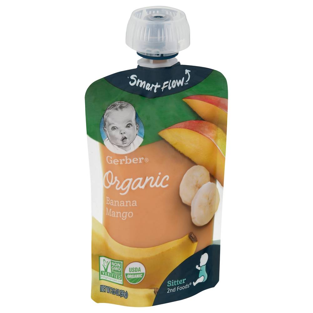 Gerber Organic Banana Mango 2nd Foods For Sitter