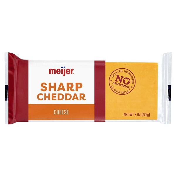 Meijer Chunk Sharp Cheddar Cheese (8 oz)