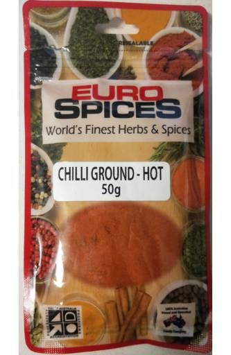 Euro Spices Chilli Ground Hot (50g)