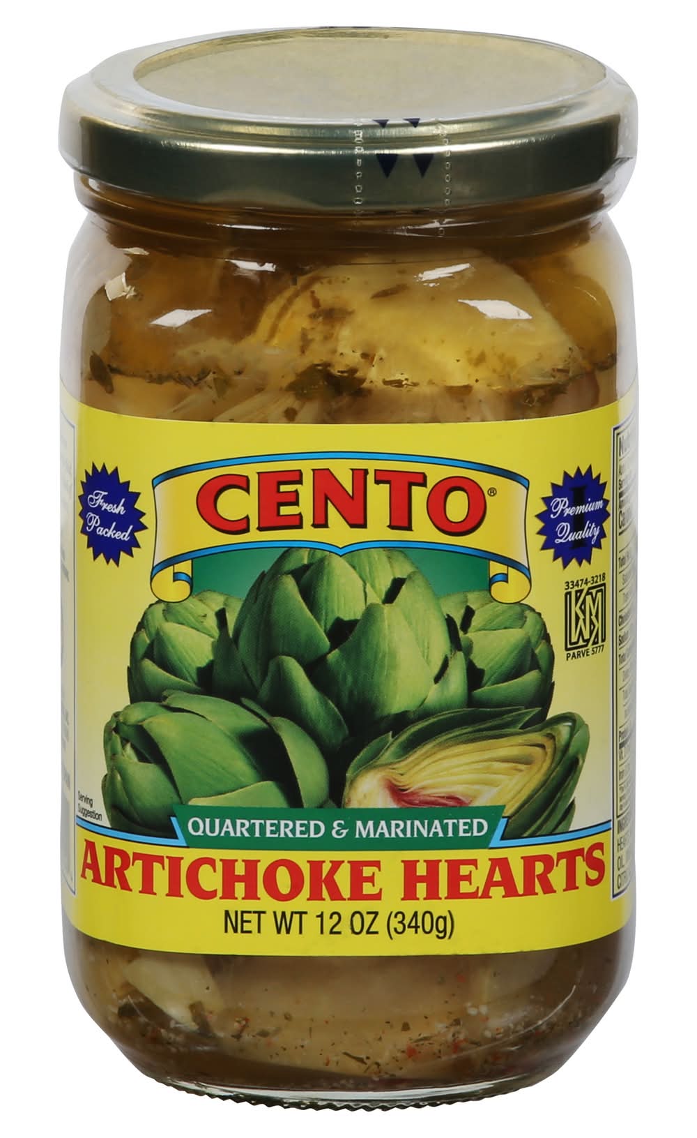 Cento Quartered Marinated Artichoke Hearts (12 oz)