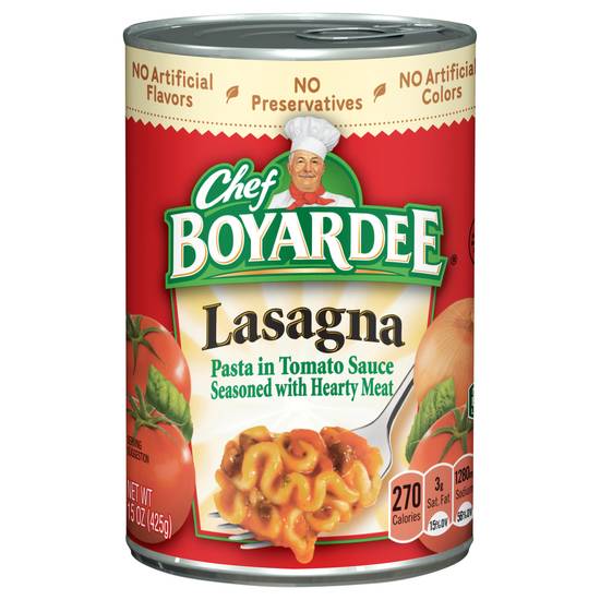 Chef Boyardee Lasagna Pasta in Tomato Sauce