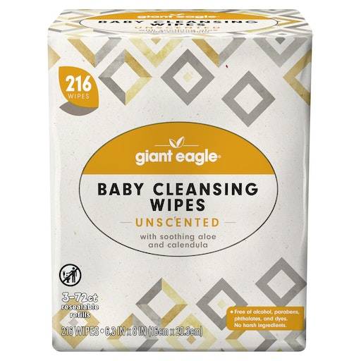 Giant Eagle Baby Cleansing Wipes (216 ct)(16 cm * 20.3 cm)